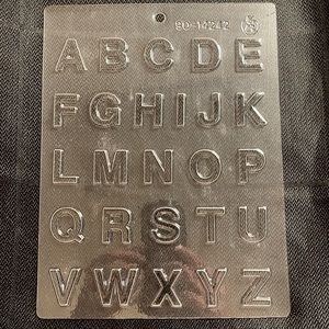 CK 1" Alphabet Letter Birthday Anniversary Sucker Chocolate Cake Decorating Mold